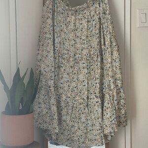 Maxi Floral Skirt with Pockets